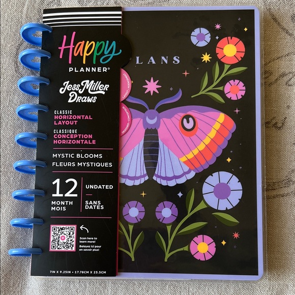 Happy Planner Mystic Blooms with Purple and Black Design - Picture 1 of 5